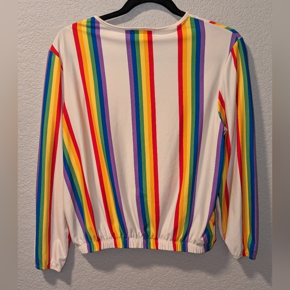 Marci Rainbow Stripe Top size Large - Picture 8 of 15
